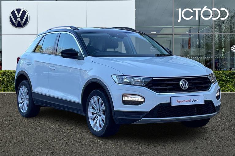 Used 2020 VOLKSWAGEN T-Roc 1.5 TSI GPF EVO SE SUV 5dr Petrol DSG Euro 6 (s/s) (150 ps) White at JCT600