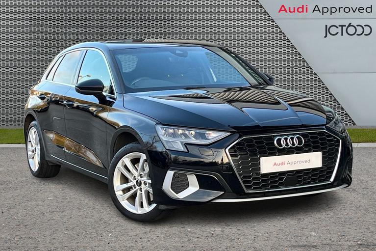 Used 2021 Audi A3 1.4 TFSIe 40 Sport Sportback 5dr Petrol Plug-in Hybrid S Tronic Euro 6 (s/s) 13kWh (204 ps) Black at JCT600