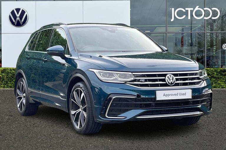 Used 2021 Volkswagen Tiguan R-Line 1.5 TSI 150PS 7-Speed DSG Nightshade Blue at JCT600