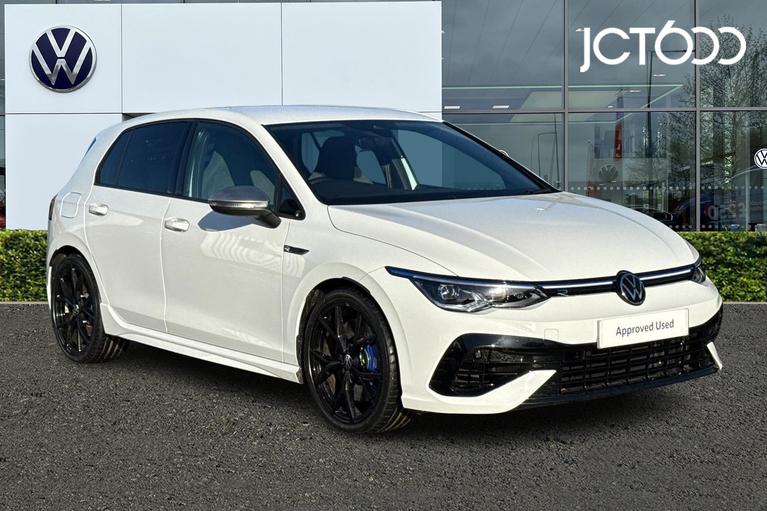 Used 2022 VOLKSWAGEN Golf 2.0 TSI R Hatchback 5dr Petrol DSG 4Motion Euro 6 (s/s) (320 ps) White at JCT600