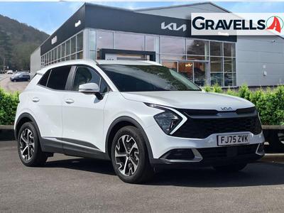 Used 2025 Kia SPORTAGE 1.6 T-GDi MHEV 3 SUV 5dr Petrol Hybrid DCT Euro 6 (s/s) (157 bhp) White at Gravells