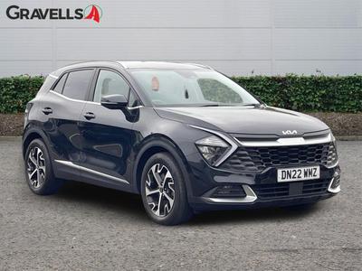 Used 2022 Kia SPORTAGE 1.6 T-GDi 3 SUV 5dr Petrol Manual Euro 6 (s/s) (148 bhp) Black at Gravells