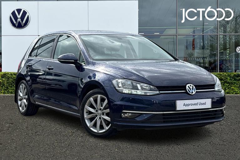 Used 2019 VOLKSWAGEN Golf 1.5 TSI EVO GT Hatchback 5dr Petrol Manual Euro 6 (s/s) (150 ps) Blue at JCT600