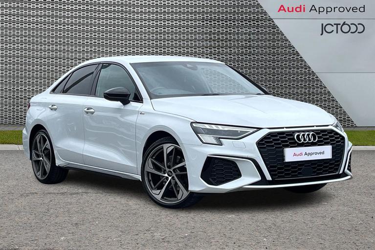 Used 2022 AUDI A3 2.0 TDI 35 Edition 1 Saloon 4dr Diesel S Tronic Euro 6 (s/s) (150 ps) White at JCT600