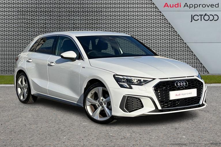 Used 2024 AUDI A3 SPORTBACK TFSI S LINE MHEV WHITE at JCT600