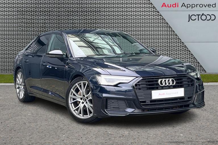 Used 2021 AUDI A6 40 TDI Black Edition 4dr S Tronic Blue at JCT600