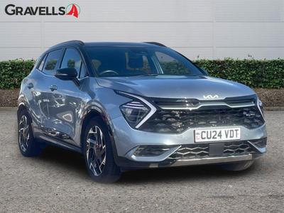 Used 2024 Kia Sportage 1.6 T-GDi 48V GT-LINE S Lunar Silver With Black Roof at Kia Motors UK
