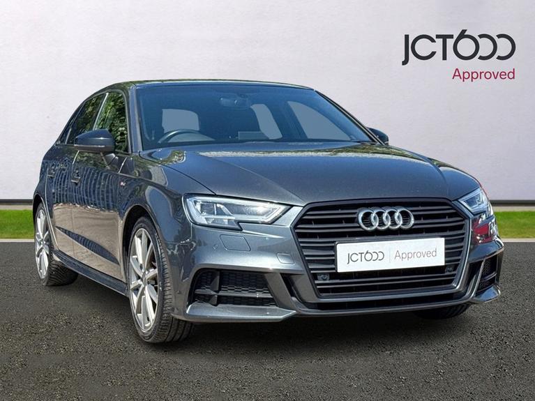 Used 2018 AUDI A3 1.5 TFSI CoD 35 Black Edition Sportback 5dr Petrol Manual Euro 6 (s/s) (150 ps) Grey at JCT600