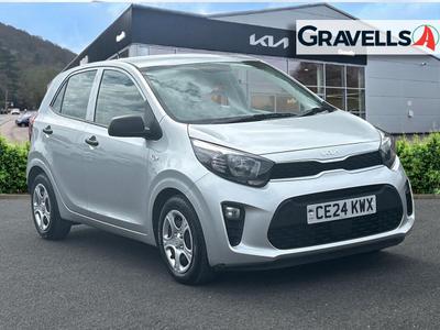 Used 2024 Kia PICANTO 1.0 1 Hatchback 5dr Petrol Manual Euro 6 (s/s) (66 bhp) midnight black at Gravells