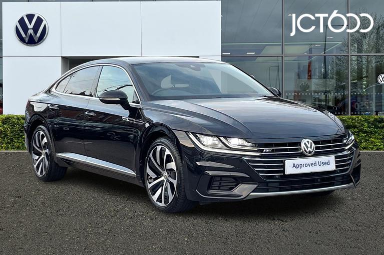 Used 2019 VOLKSWAGEN Arteon 2.0 TDI R-Line Fastback 5dr Diesel Manual Euro 6 (s/s) (150 ps) Black at JCT600