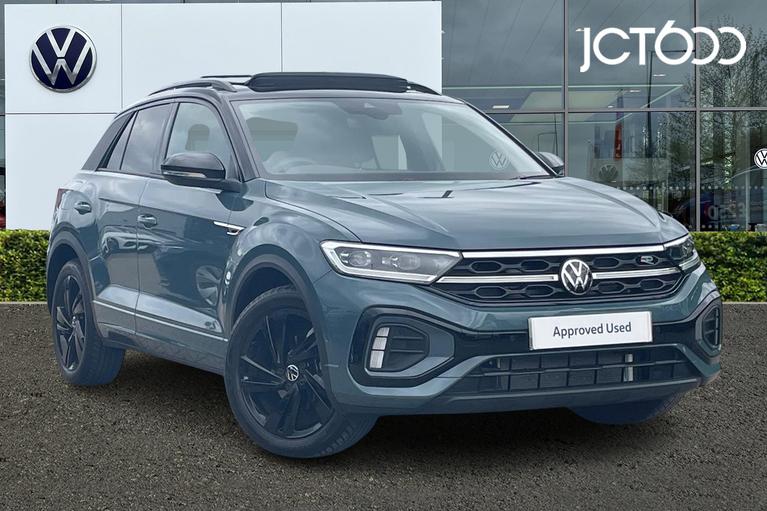 Used 2026 Volkswagen T-Roc 1.5 TSI Black Edition SUV 5dr Petrol Manual Euro 6 (s/s) (150 ps) Blue at JCT600
