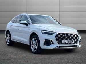 Used 2024 Audi Q5 45 TFSI MHEV Quattro S Line 5dr S Tronic [Tech Pack] (23-24) White at Sinclair Direct
