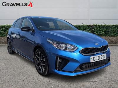 Used 2021 Kia CEED 1.0 T-GDi GT-Line Hatchback 5dr Petrol Manual Euro 6 (s/s) (118 bhp) Blue at Gravells