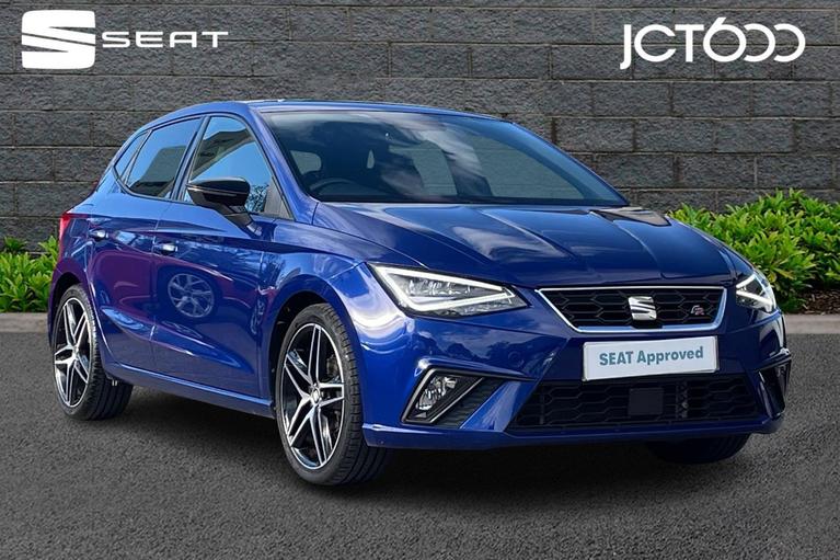 Used 2020 SEAT Ibiza 1.0 TSI FR Sport Hatchback 5dr Petrol Manual Euro 6 (s/s) GPF (95 ps) Blue at JCT600