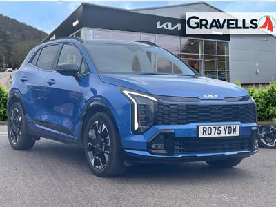 Used 2025 Kia SPORTAGE 1.6 h T-GDi GT-Line S SUV 5dr Petrol Hybrid Auto Euro 6 (s/s) (235 bhp) Blue at Gravells