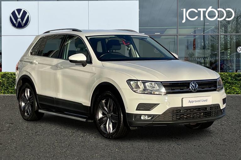 Used 2019 VOLKSWAGEN Tiguan 2.0 TDI Match SUV 5dr Diesel DSG 4Motion Euro 6 (s/s) (150 ps) White at JCT600