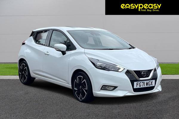 Used 2022 Nissan MICRA 1.0 IG-T 92 Acenta 5dr Solid White at easypeasy