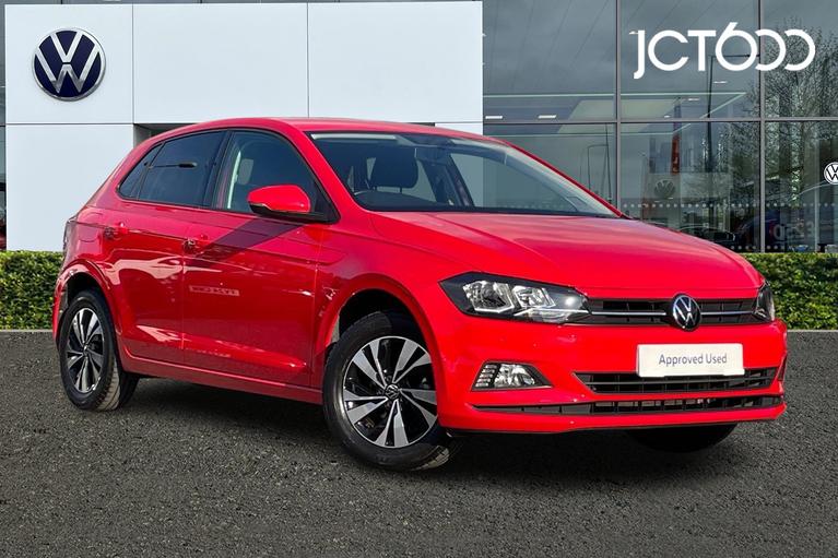 Used 2021 VOLKSWAGEN Polo Match 1.0 TSI 95PS 5-speed Manual 5 Door Flash Red at JCT600