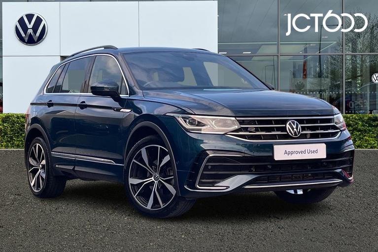 Used 2021 Volkswagen Tiguan 1.5 TSI R-Line SUV 5dr Petrol DSG Euro 6 (s/s) (150 ps) Blue at JCT600