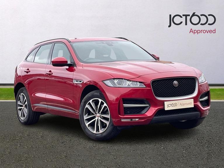 Used 2018 JAGUAR F-Pace 2.0 D180 R-Sport SUV 5dr Diesel Auto AWD Euro 6 (s/s) (180 ps) Red at JCT600