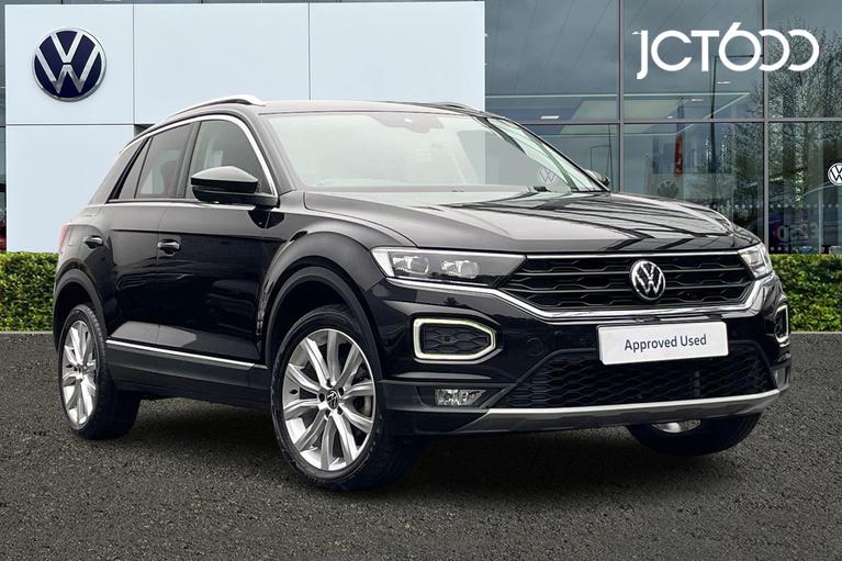 Used 2021 VOLKSWAGEN T-Roc 1.5 TSI GPF EVO SEL SUV 5dr Petrol DSG Euro 6 (s/s) (150 ps) Black at JCT600