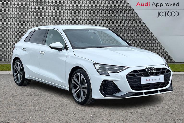 Used 2026 AUDI A3 1.5 TFSI 30 S line Sportback 5dr Petrol Manual Euro 6 (s/s) (116 ps) Arkona White Solid at JCT600