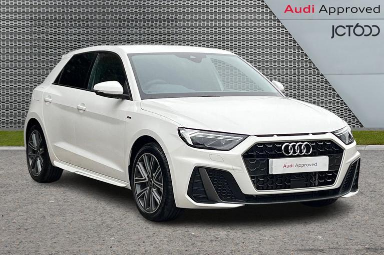 Used 2024 Audi A1 1.0 TFSI 30 S line Sportback 5dr Petrol S Tronic Euro 6 (s/s) (116 ps) Shell white, solid at JCT600