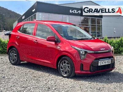 Used 2024 Kia PICANTO 1.0 2 Hatchback 5dr Petrol Manual Euro 6 (s/s) (62 bhp) blaze red at Gravells