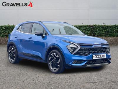Used 2023 Kia SPORTAGE 1.6 CRDi MHEV GT-Line SUV 5dr Diesel Hybrid DCT Euro 6 (s/s) (134 bhp) blue flame at Gravells
