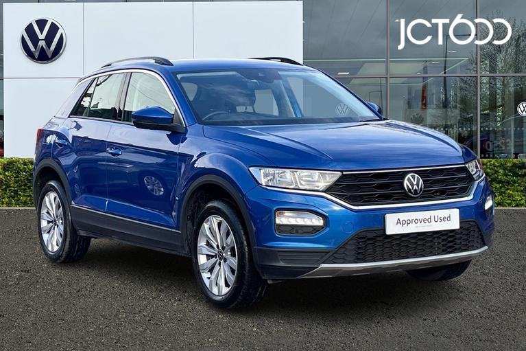 Used 2021 VOLKSWAGEN T-Roc 1.5 TSI EVO SE 5dr DSG Blue at JCT600