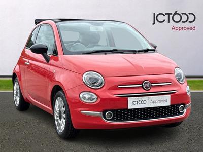 2016 FIAT 500c 1.2 ECO Lounge Convertible 2dr Petrol Manual Euro 6 (s/s) (69 bhp) at JCT600