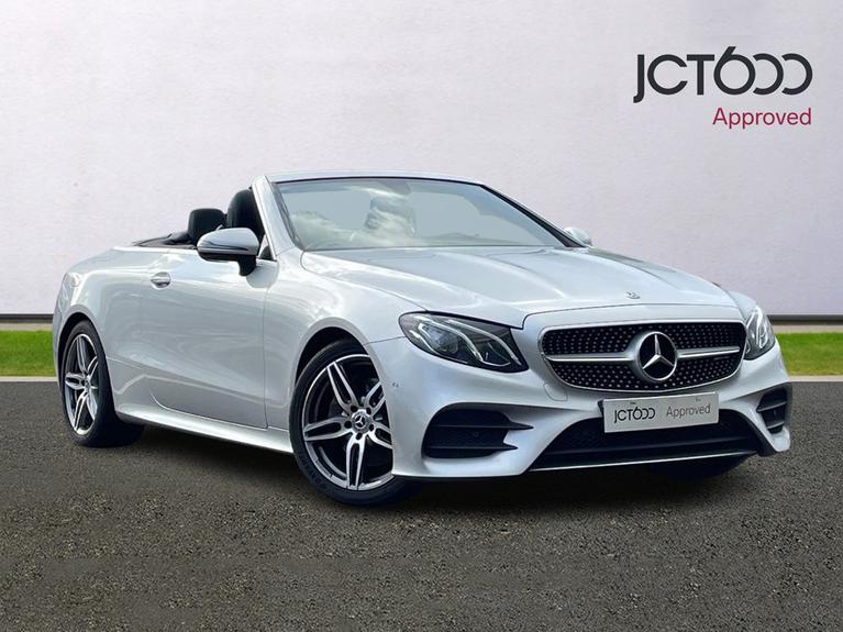 Used 2019 MERCEDES-BENZ E Class 2.0 E220d AMG Line Cabriolet 2dr Diesel G-Tronic+ Euro 6 (s/s) (194 ps) Silver at JCT600