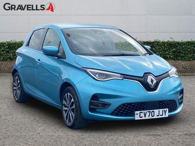 Used 2020 Renault ZOE R135 52kWh GT Line Hatchback 5dr Electric Auto (i, Rapid Charge) (134 bhp) Celadon Blue at Gravells