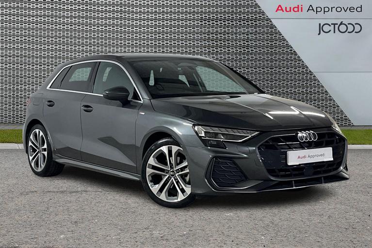 Used 2026 AUDI A3 1.5 TFSI S line Sportback 5dr Petrol S Tronic Euro 6 (s/s) (150 ps) Grey at JCT600