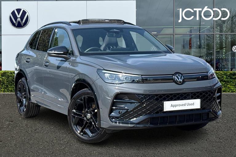 Used 2025 Volkswagen Tiguan 2.0 TDI R-Line SUV 5dr Diesel DSG Euro 6 (s/s) (150 ps) Grey at JCT600