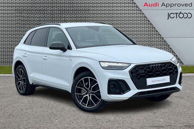 Used 2023 Audi Q5 2.0 TDI 40 Black Edition SUV 5dr Diesel S Tronic quattro Euro 6 (s/s) (204 ps) White at JCT600