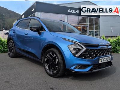Used 2023 Kia SPORTAGE 1.6 T-GDi MHEV GT-Line SUV 5dr Petrol Hybrid DCT Euro 6 (s/s) (148 bhp) blue flame at Gravells