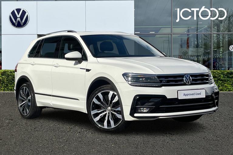 Used 2018 VOLKSWAGEN Tiguan 2.0 TDI R-Line SUV 5dr Diesel DSG Euro 6 (s/s) (150 ps) White at JCT600