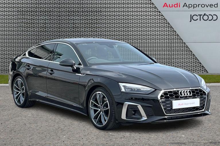 Used 2024 AUDI A5 2.0 TFSI 35 S line Sportback 5dr Petrol S Tronic Euro 6 (s/s) (150 ps) Black at JCT600