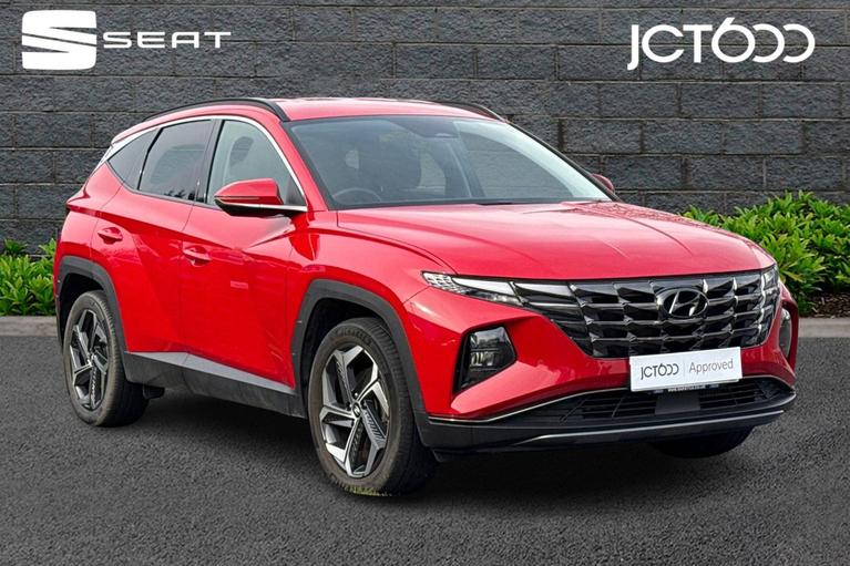 Used 2021 HYUNDAI Tucson 1.6 h T-GDi Premium SUV 5dr Petrol Hybrid Auto Euro 6 (s/s) (230 ps) Red at JCT600