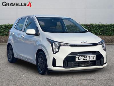 Used 2025 Kia PICANTO 1.0 2 Hatchback 5dr Petrol AMT Euro 6 (s/s) (62 bhp) CLEAR WHITE at Gravells
