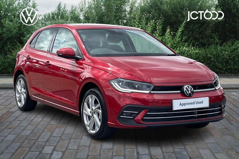 2023 VOLKSWAGEN Polo 1.0 TSI Style Hatchback 5dr Petrol Manual Euro 6  £19,307 3,000 miles Red