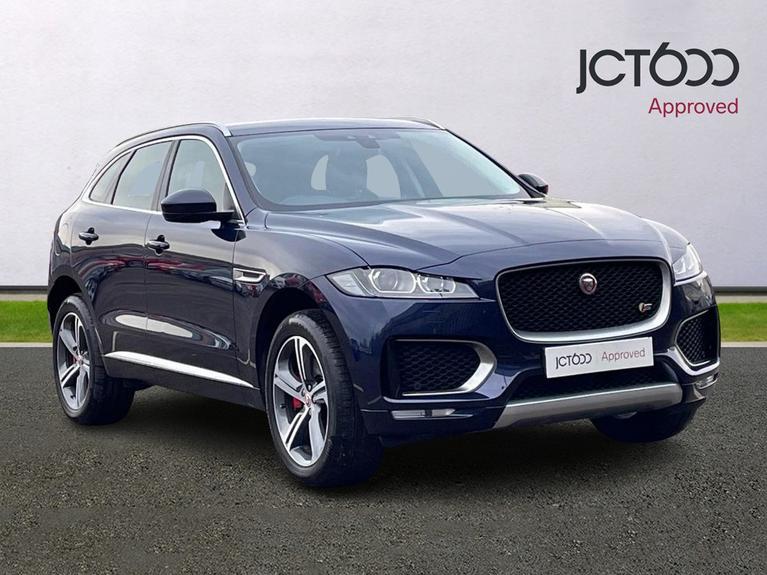 Used 2016 JAGUAR F-Pace 3.0 V6 S SUV 5dr Petrol Auto AWD Euro 6 (s/s) (380 ps) Blue at JCT600