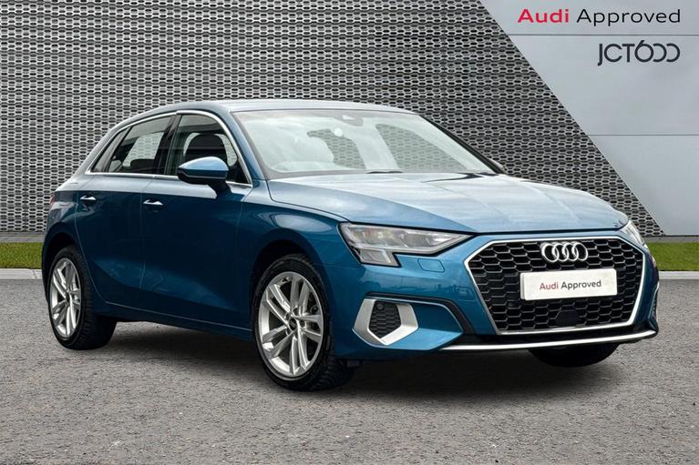 Used 2023 AUDI A3 1.0 TFSI 30 Sport Sportback 5dr Petrol Manual Euro 6 (s/s) (110 ps) Blue at JCT600