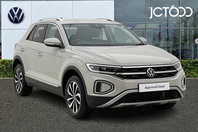 Used 2023 Volkswagen T-Roc 1.5 TSI Style SUV 5dr Petrol DSG Euro 6 (s/s) (150 ps) Asc0t Grey at JCT600