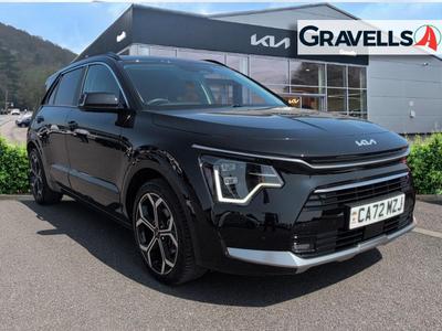 Used 2023 Kia NIRO 1.6h GDi 3 SUV 5dr Petrol Hybrid DCT Euro 6 (s/s) (139 bhp) MIDNIGHT BLACK at Gravells