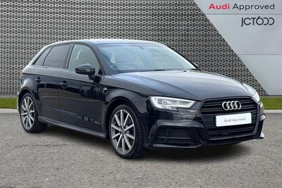 2019 AUDI A3 1.5 TFSI CoD 35 Black Edition Sportback 5dr Petrol S Tronic Euro 6 (s/s) (150 ps) at JCT600