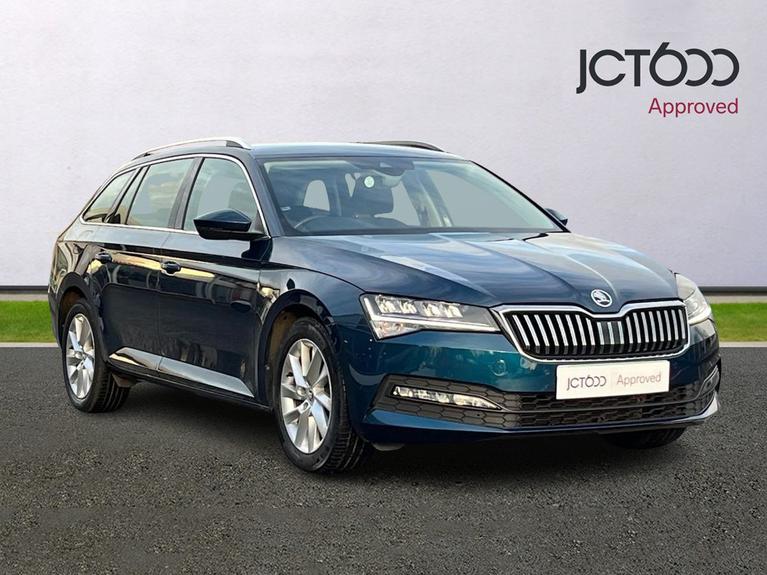 Used 2022 ŠKODA Superb 1.5 TSI ACT SE Estate 5dr Petrol Manual Euro 6 (s/s) (150 ps) Blue at JCT600