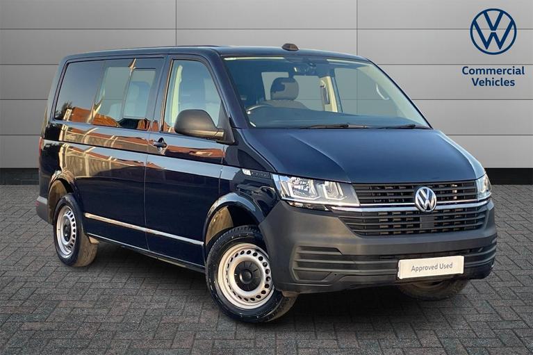 Used 2024 VOLKSWAGEN Transporter T32 Startline Kombi DSG SWB Euro 6 150ps *AIR CON*COMFORT PACK* Starlight Blue at JCT600