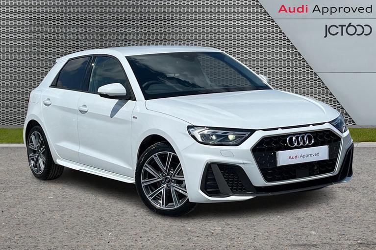 Used 2024 Audi A1 1.0 TFSI 30 S line Sportback 5dr Petrol S Tronic Euro 6 (s/s) (110 ps) Glacier white, metallic at JCT600